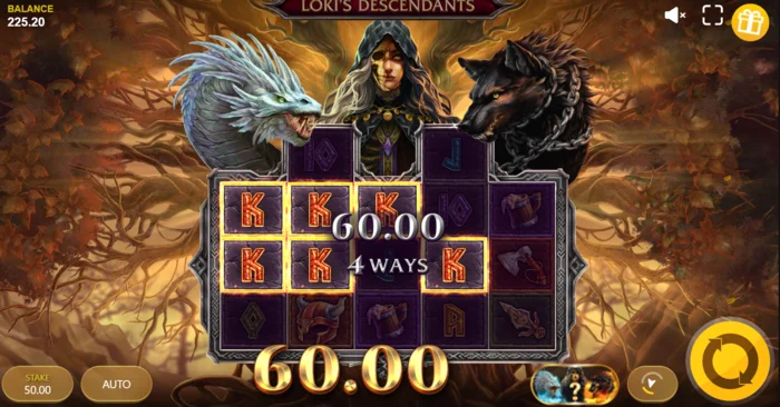 Loki's Descendants - アクティブ状態のMonster Spinsモード